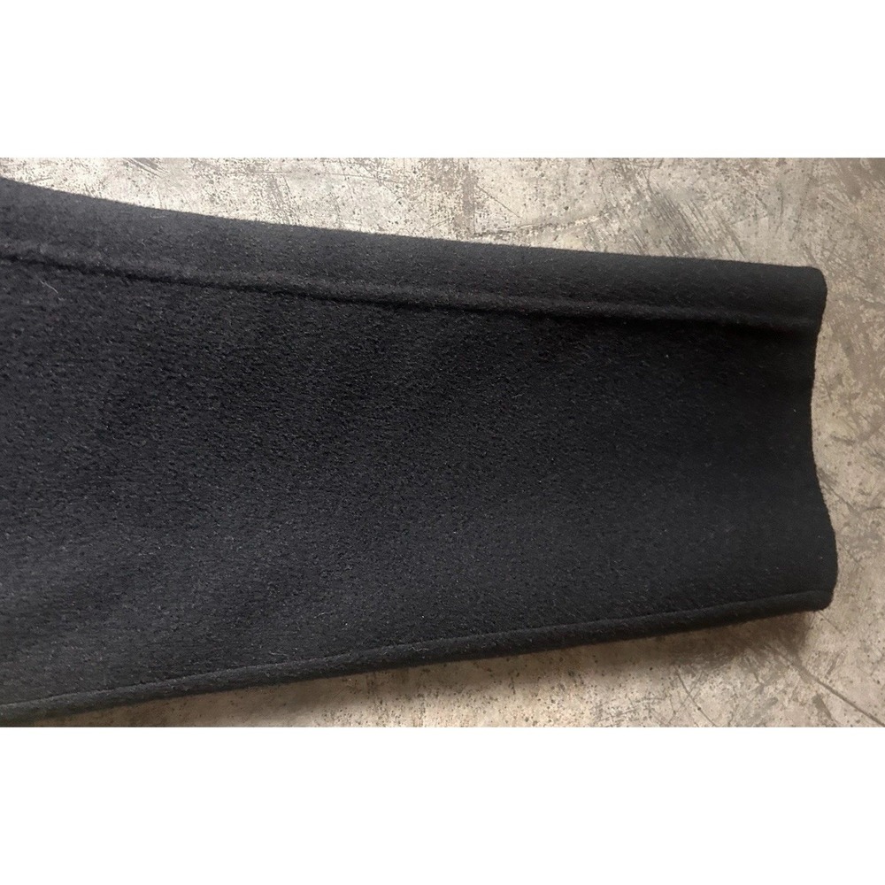 ALL SAINTS BLACK Wool Blend 2 Button Over Coat Medium Long - Picture 6 of 11
